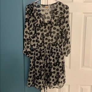 Animal print dress